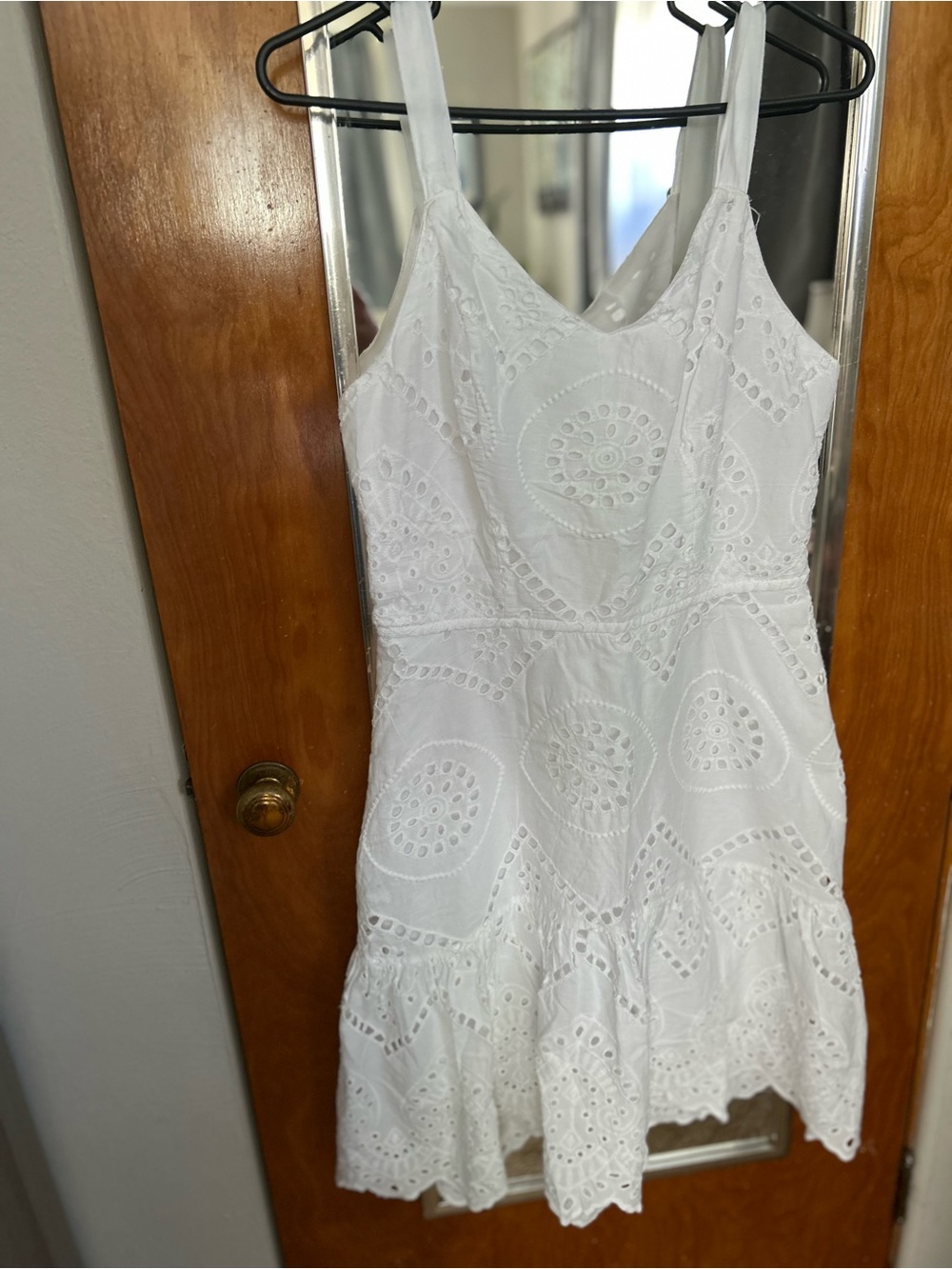 Japna White Eyelet High-Low Sundress